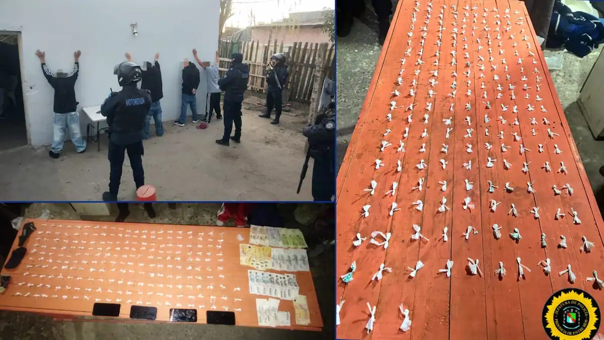 Allanamiento por amenazas terminó con el secuestro de 260 dosis de cocaína y tres detenidos en Concordia - Diario El Enfoque