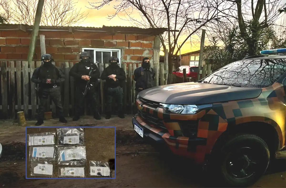 Narcomenudeo en Colonia Ayuí tres allanamientos terminaron con dos detenidos y cocaína secuestrada - Diario El Enfoque Concordia