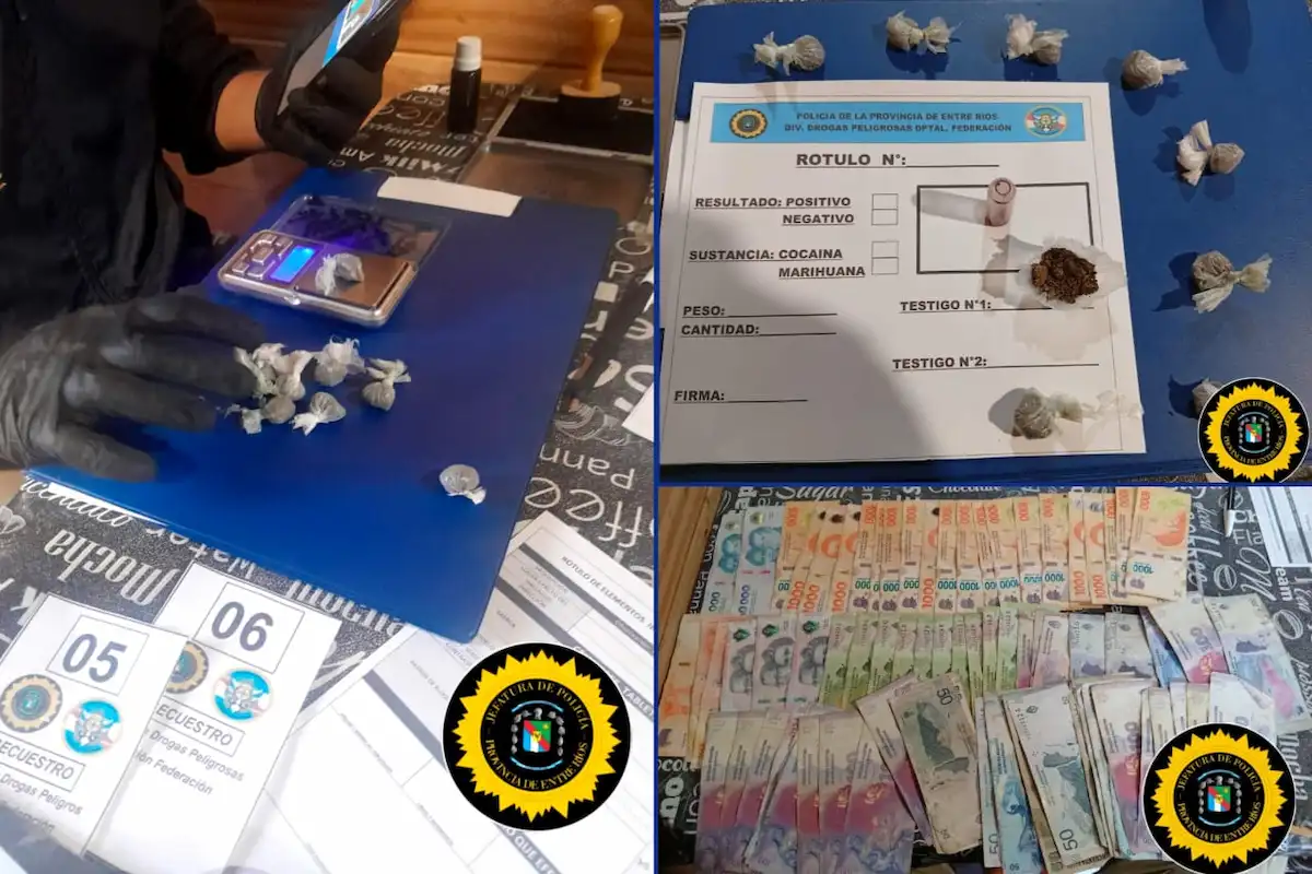 Tres detenidos en allanamientos por narcomenudeo en Concordia - Diario El Enfoque