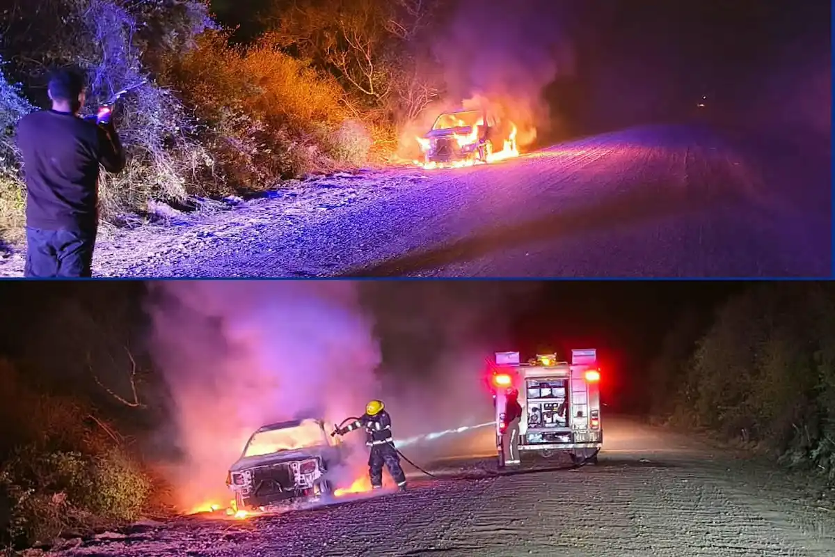 Incendio Toyota Hilux - Concordia - Diario El Enfoque