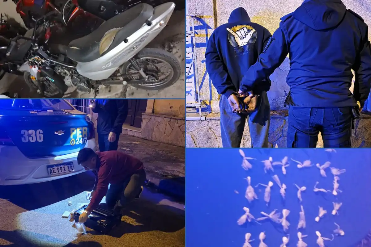 circulaba con droga en moto - diario el enfoque concordia