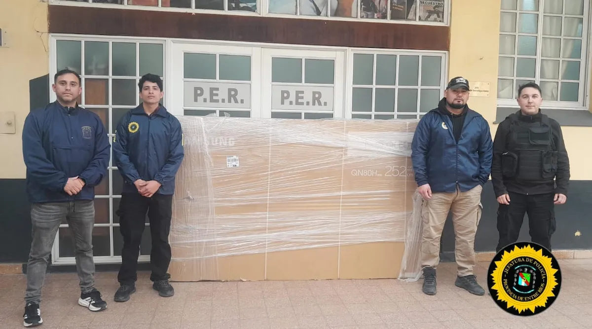 Enviaron desde Mendoza un televisor de 8.700 dólares, no fue abonado y terminó en Concordia Diario El Enfoque