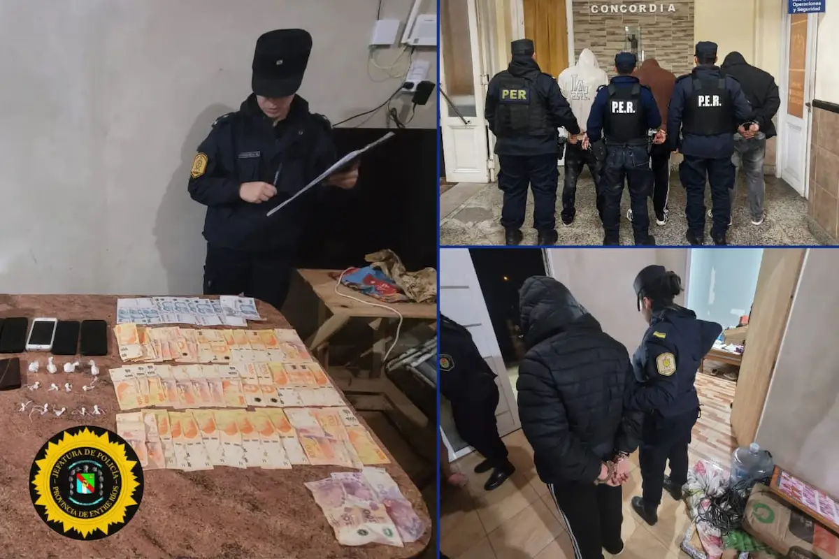 Cuatro aprehendidos tras allanamientos por amenazas en Concordia - Diario El Enfoque