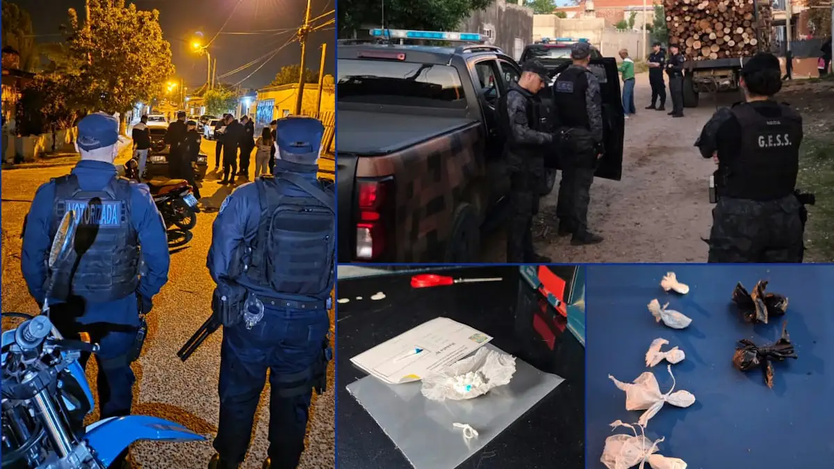 Operativo en tres barrios de Concordia- dos detenidos y secuestro de drogas, dinero y una moto - Diario El Enfoque