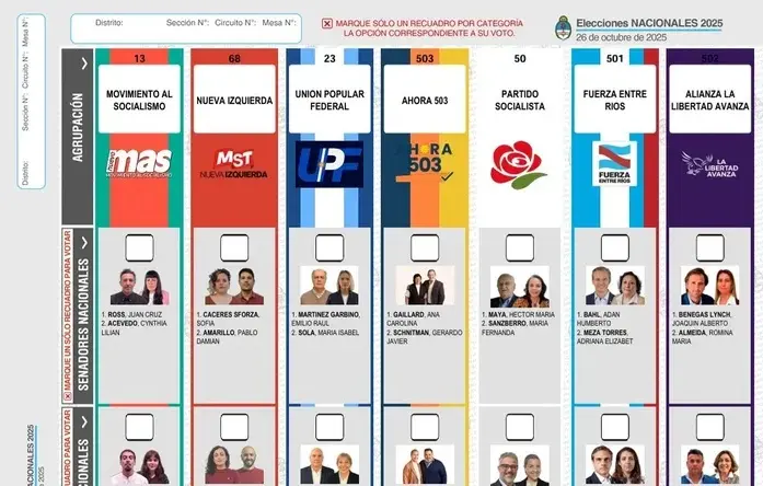 elecciones - boleta única papel