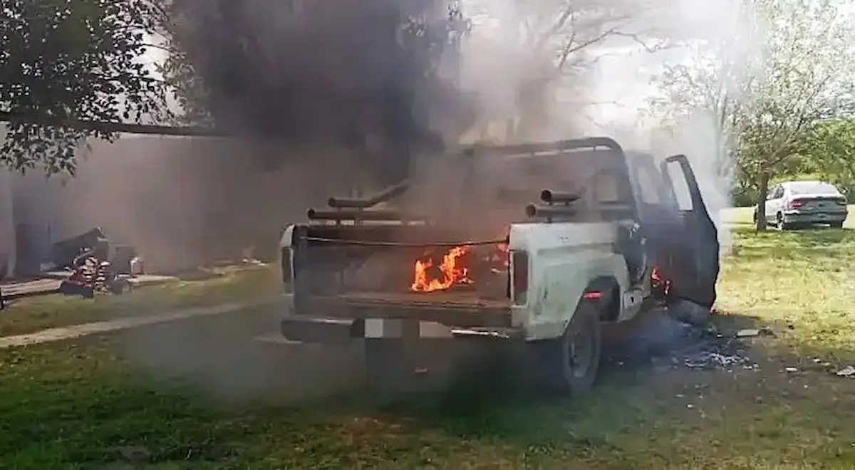 incendio camioneta -gualeguaychu