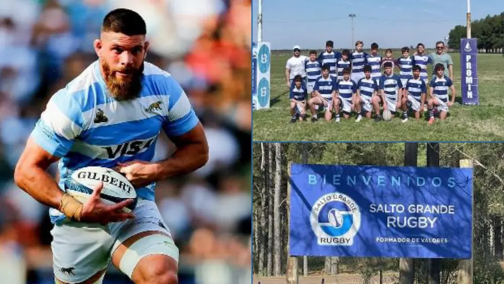 Jugadores juveniles del Club Salto Grande, Torneo Marcos Kremer, en Concordia Integrantes de la categoría M14 del Club Salto Grande, en el predio del Lago de Concordia, primera edición del Torneo Marcos Kremer, evento que reune a equipos de distintas provincias y de Uruguay.