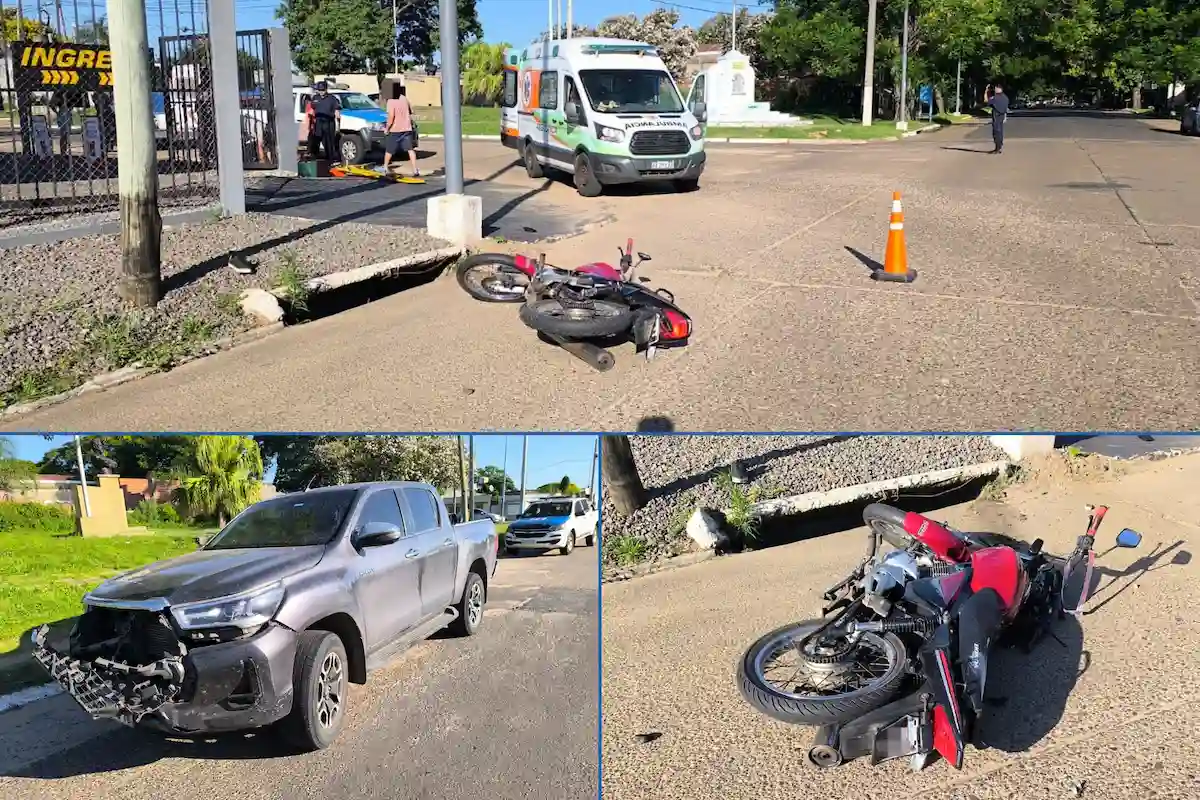Accidente de moto en Concordia - Diario El Enfoque