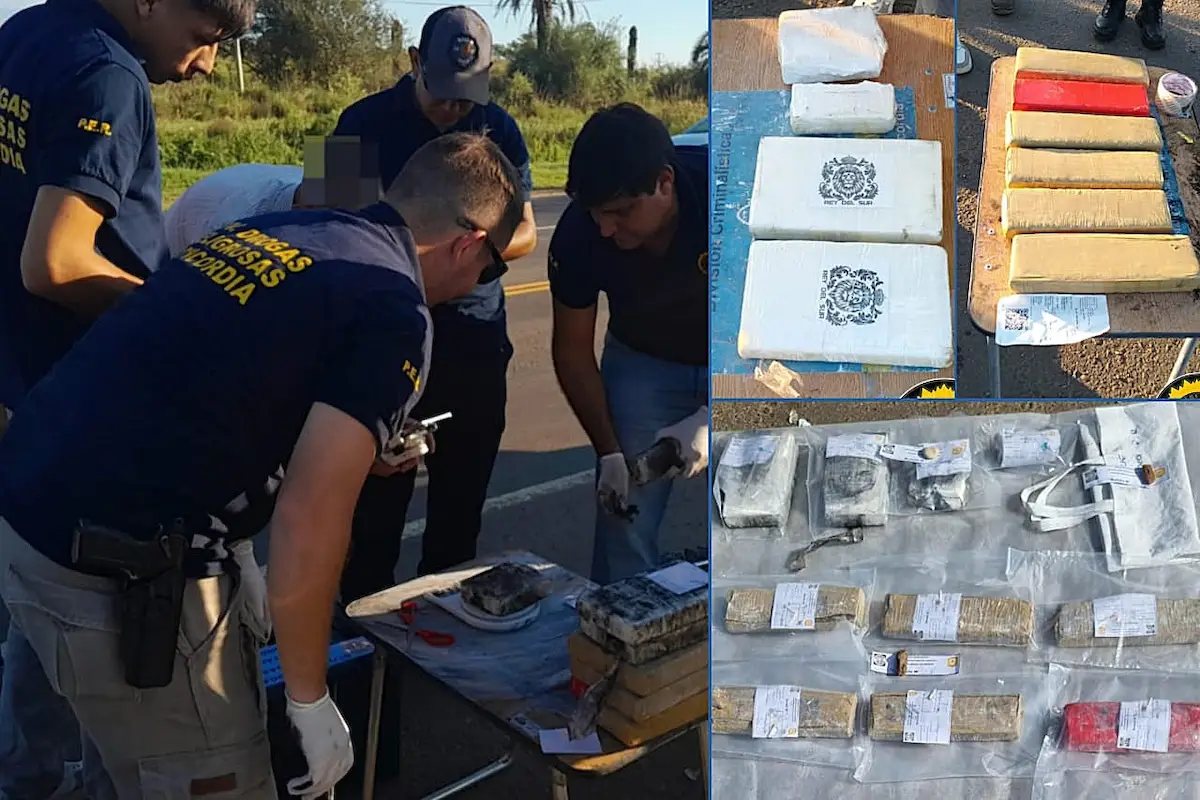 Narcotrafico - Secuestran cocaína y marihuana en control en Concordia Diario El Enfoque