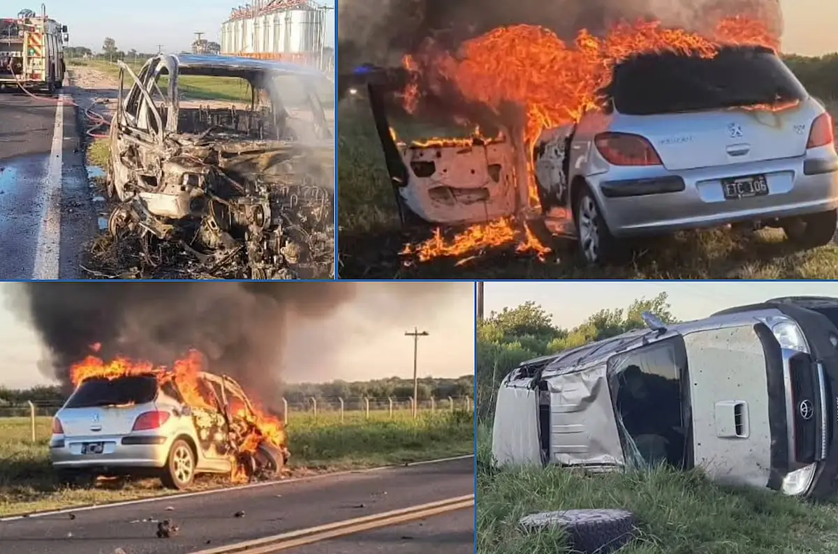 accidente incendio parana entre rios - Diario El Enfoque