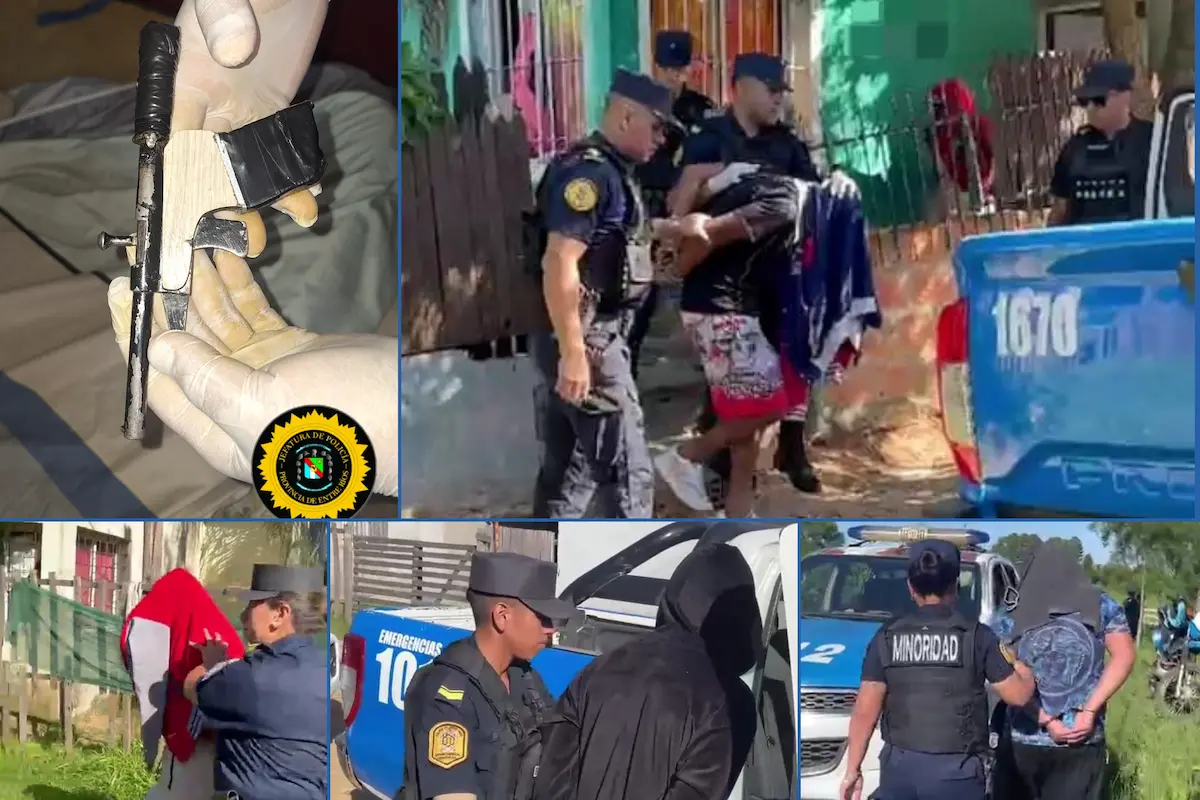 detenidos con secuestro de arma en Concordia - Diario El Enfoque