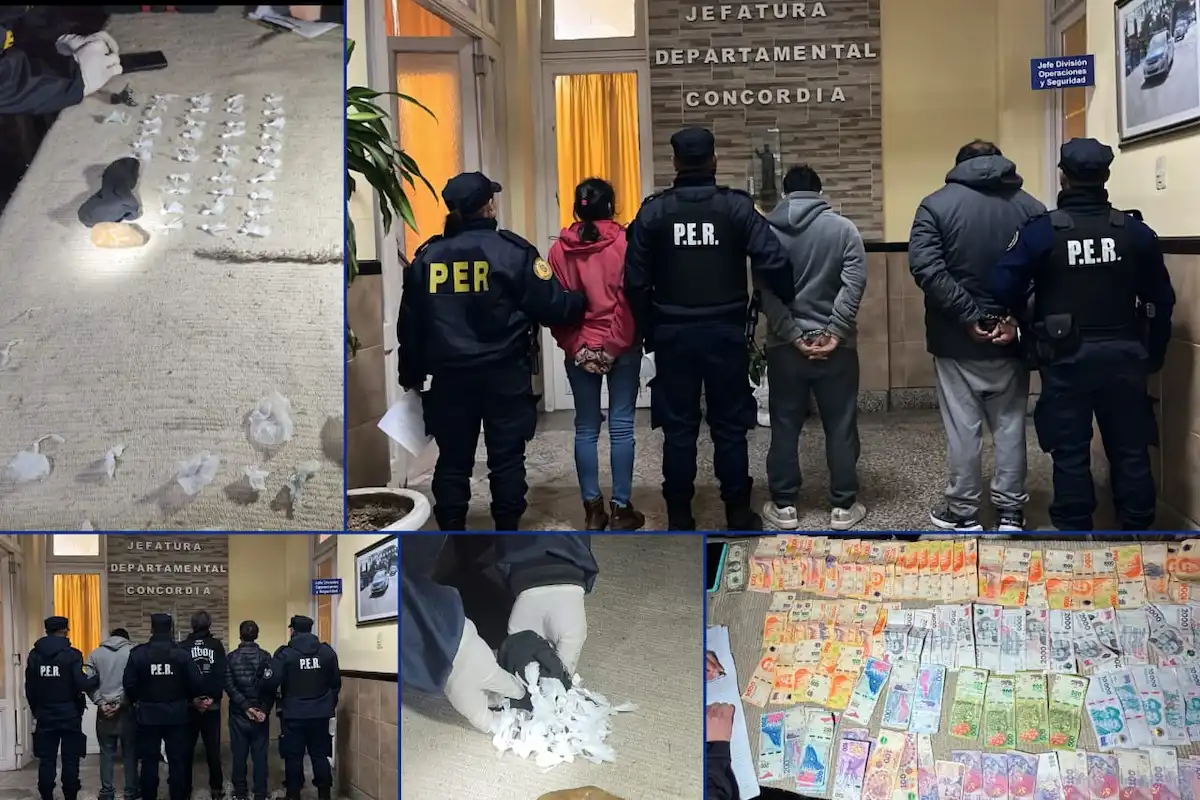 7 detenidos-allanamientos-secuestro de droga - Diario El Enfoque Concordia