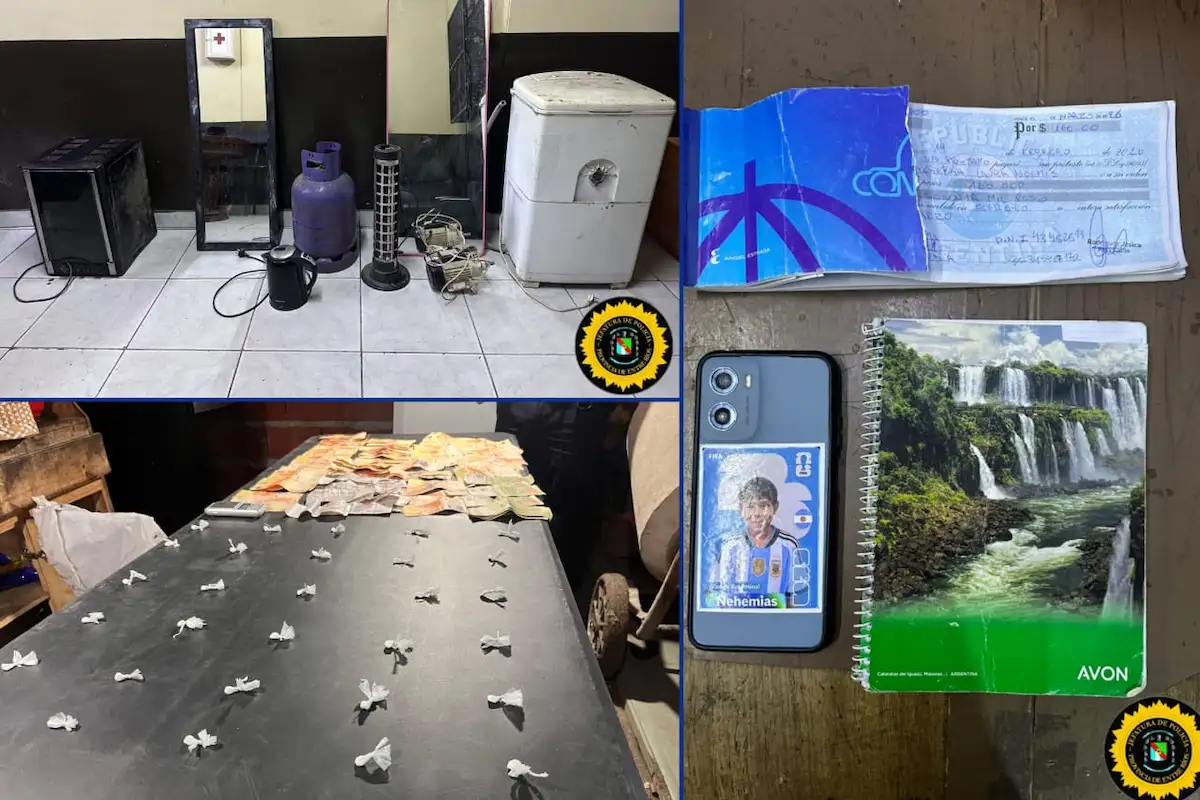 Allanamiento -  secuestro de elemtos robados y droga - Concordia -  Diario El Enfoque