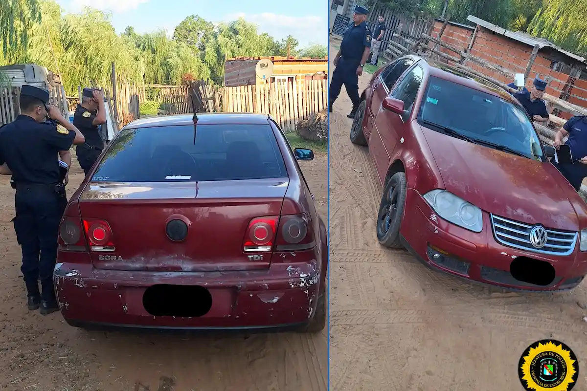 Un Volkswagen Bora robado en Buenos Aires fue hallado oculto en una vivienda de Concordia - Diario El Enfoque