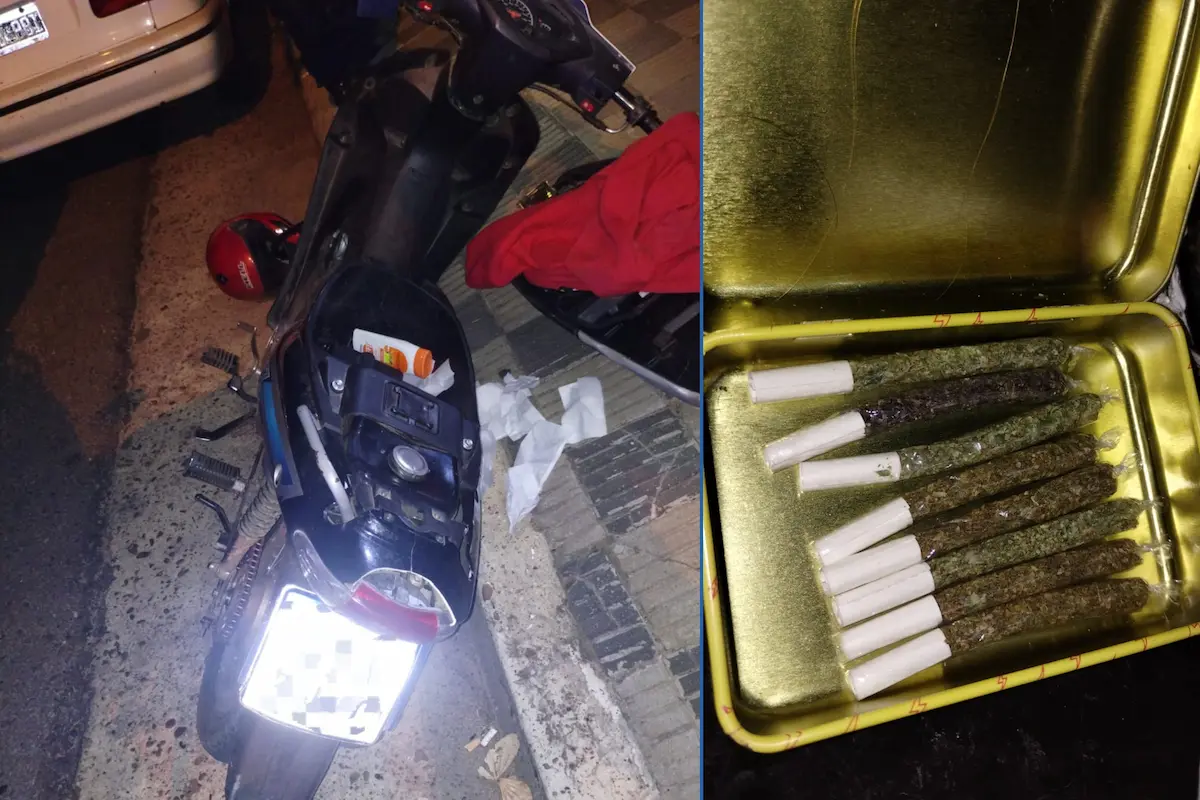 secuestro de moto y droga en concordia - diario el enfoque