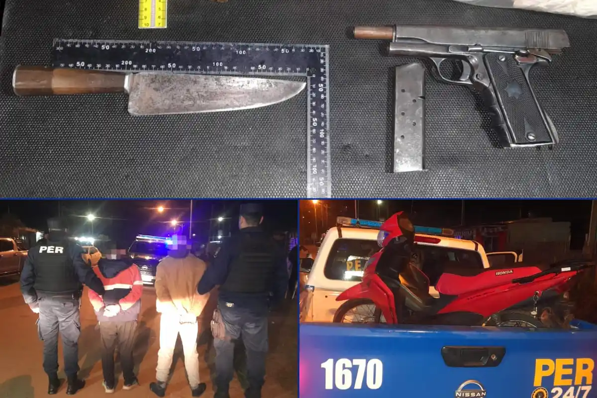 Detienen a dos hombres armados en operativo policial en Concordia - Diario El Enfoque