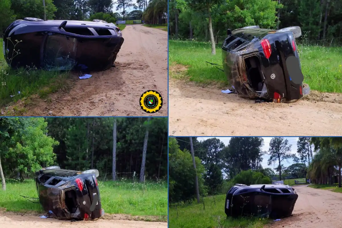 vuelco en villa Zorraquín - Concordia - Diario El Enfoque