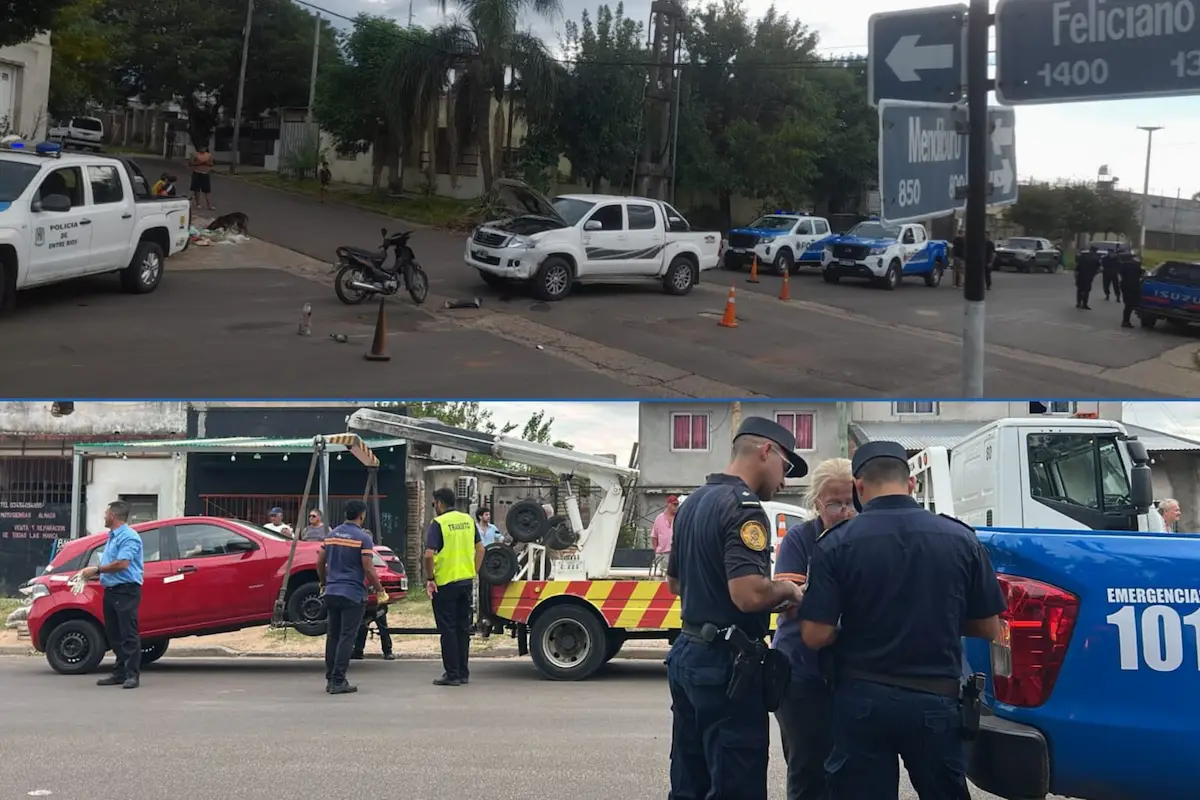 accidente y secuestro auto en concordia - diario el enfoque
