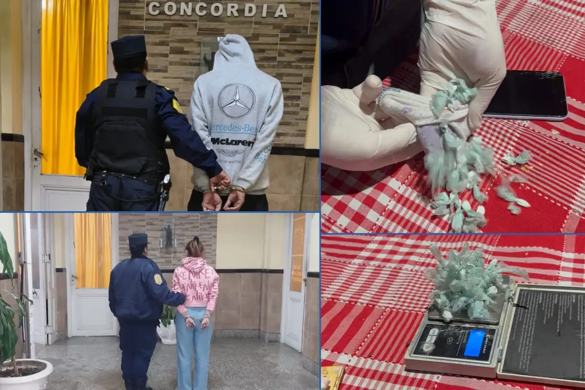 dos detenidos por narcomenudeo en concordia - diario el enfoque