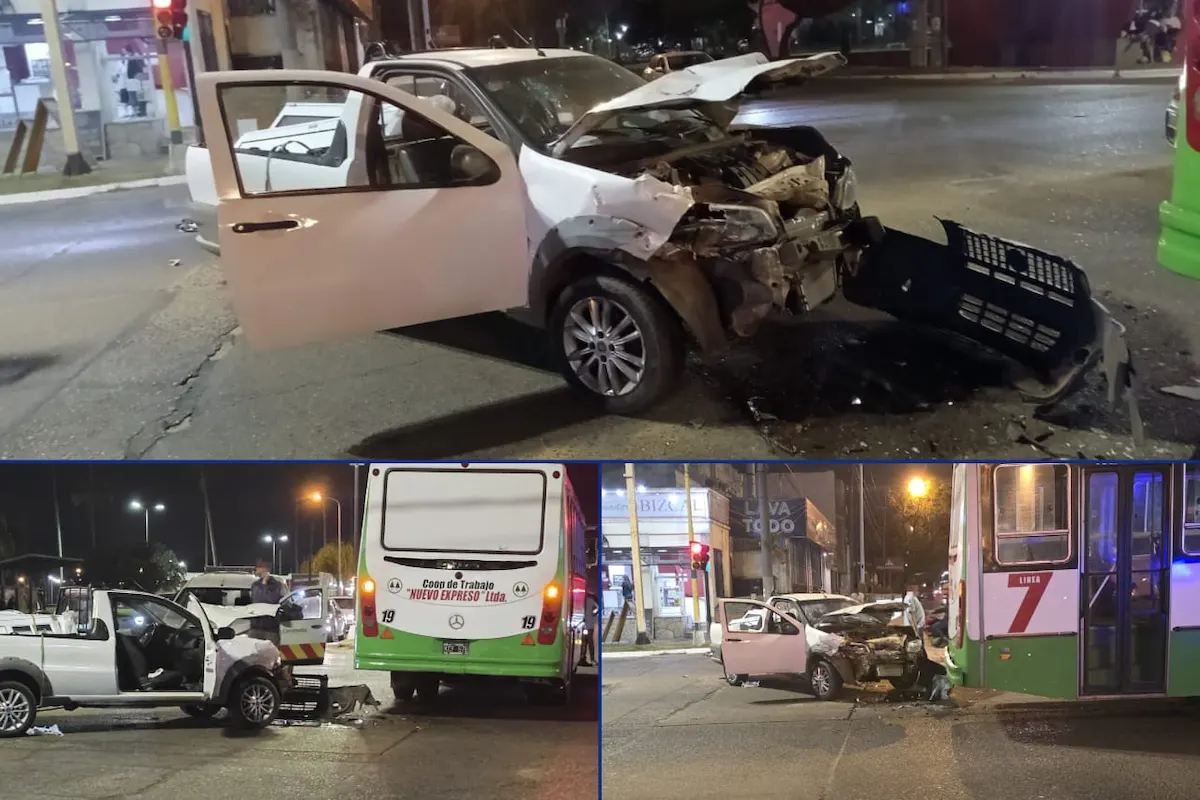 Choque entre colectivo y camioneta dejó dos heridos en Concordia - Diario El Enfoque