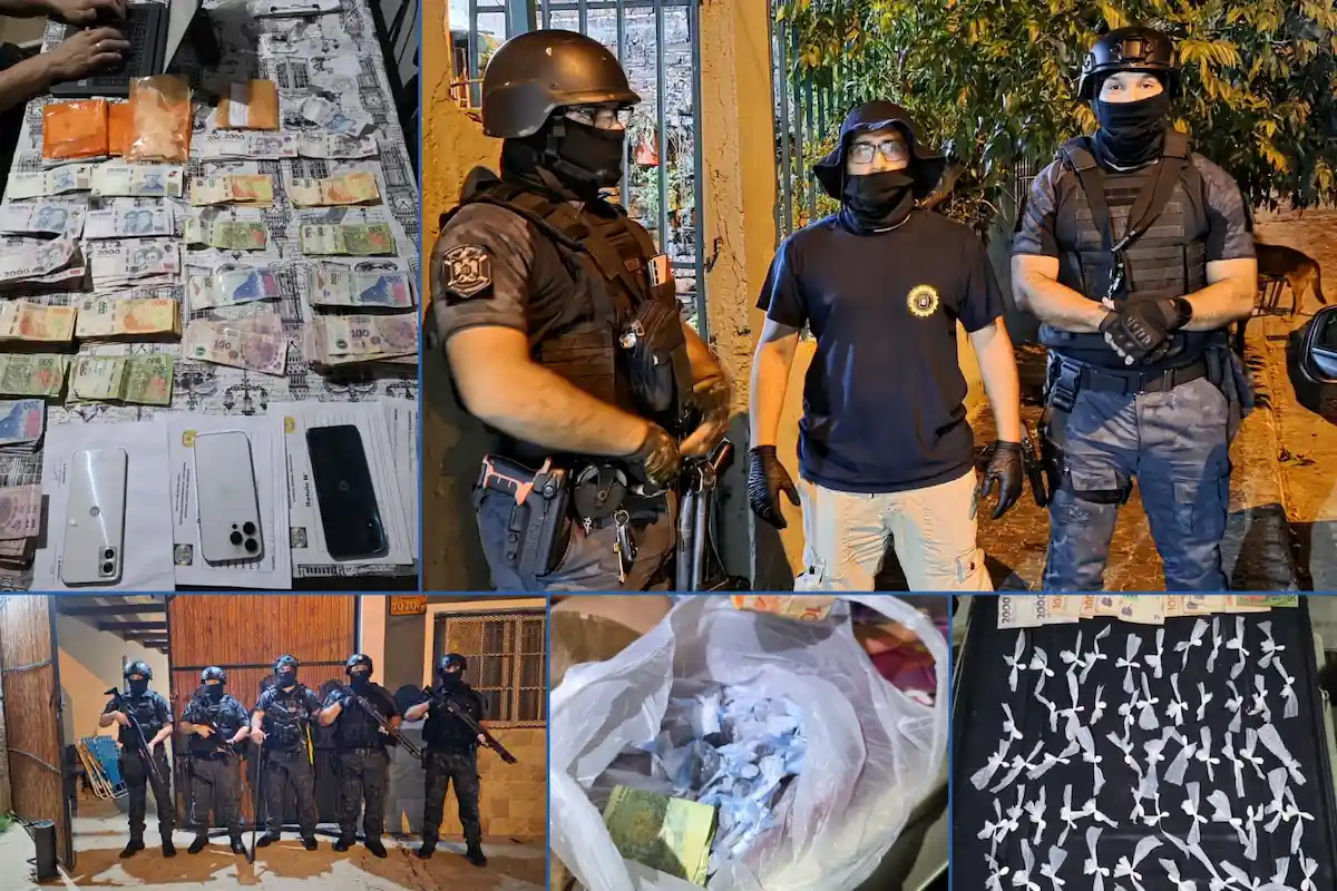 Allanamientos antidroga en Martín Fierro 16 detenidos - Diario El Enfoque Concordia