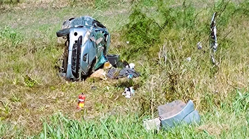 vuelco -una beba murio en la ruta 14 - diario el enfoque concordia