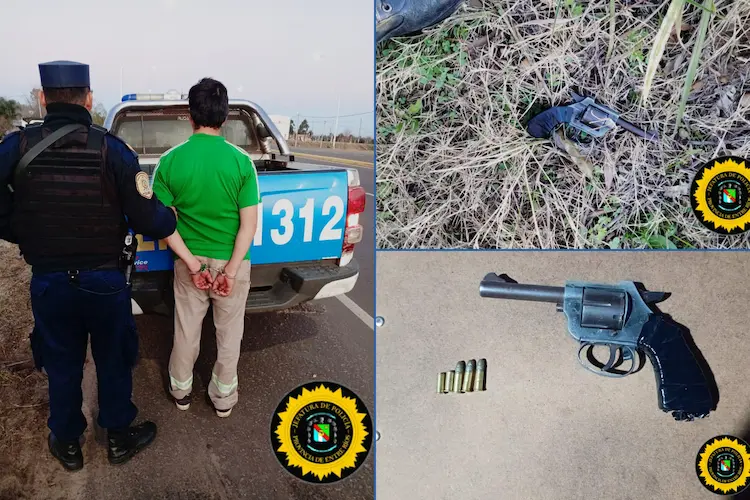 detenido con arma de fuego