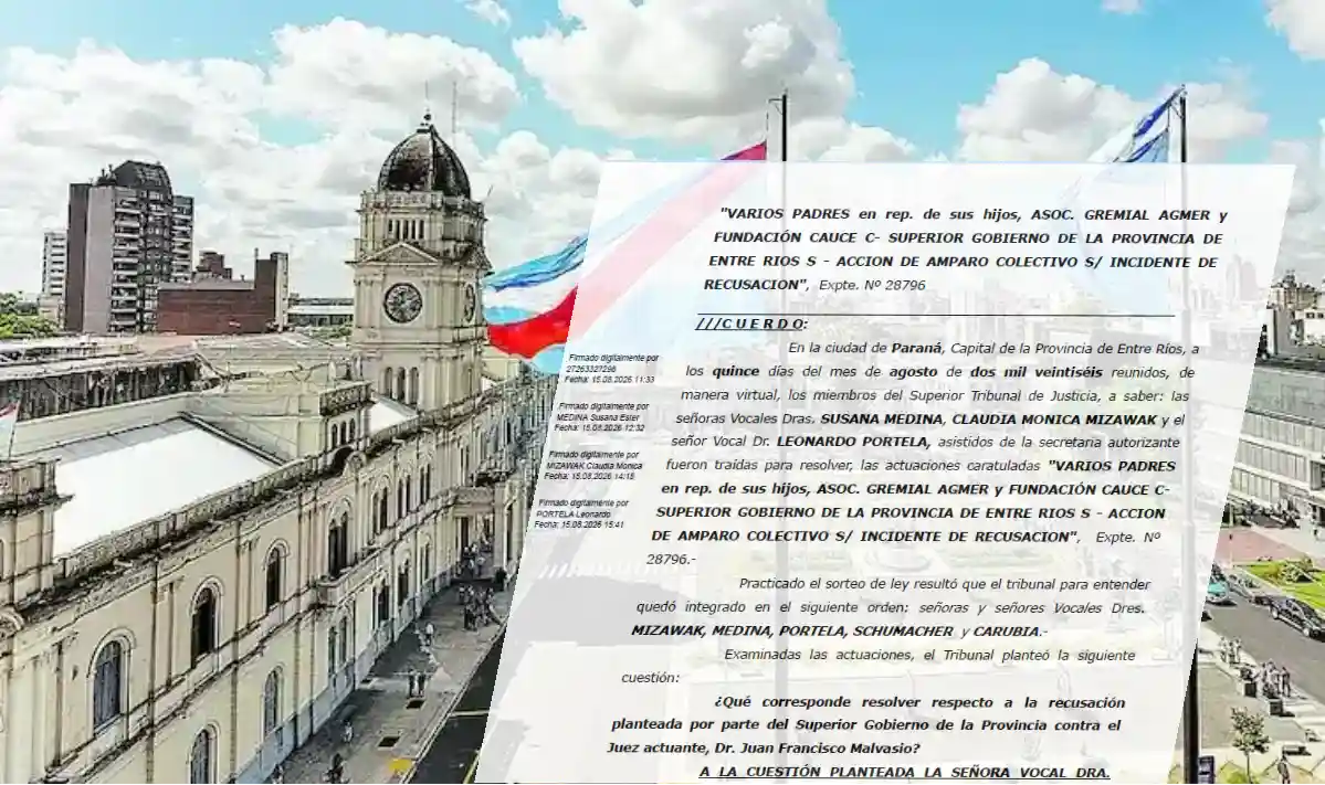 El STJ rechazó la recusación del Gobierno y Malvasio seguirá al frente de la causa que frenó el nuevo esquema de comedores - Diario El Enfoque
