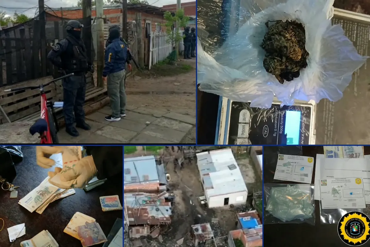 Seis personas detenidas, cocaína y marihuana secuestradas - Narcomenudeo en Concordia - Diario El Enfoque