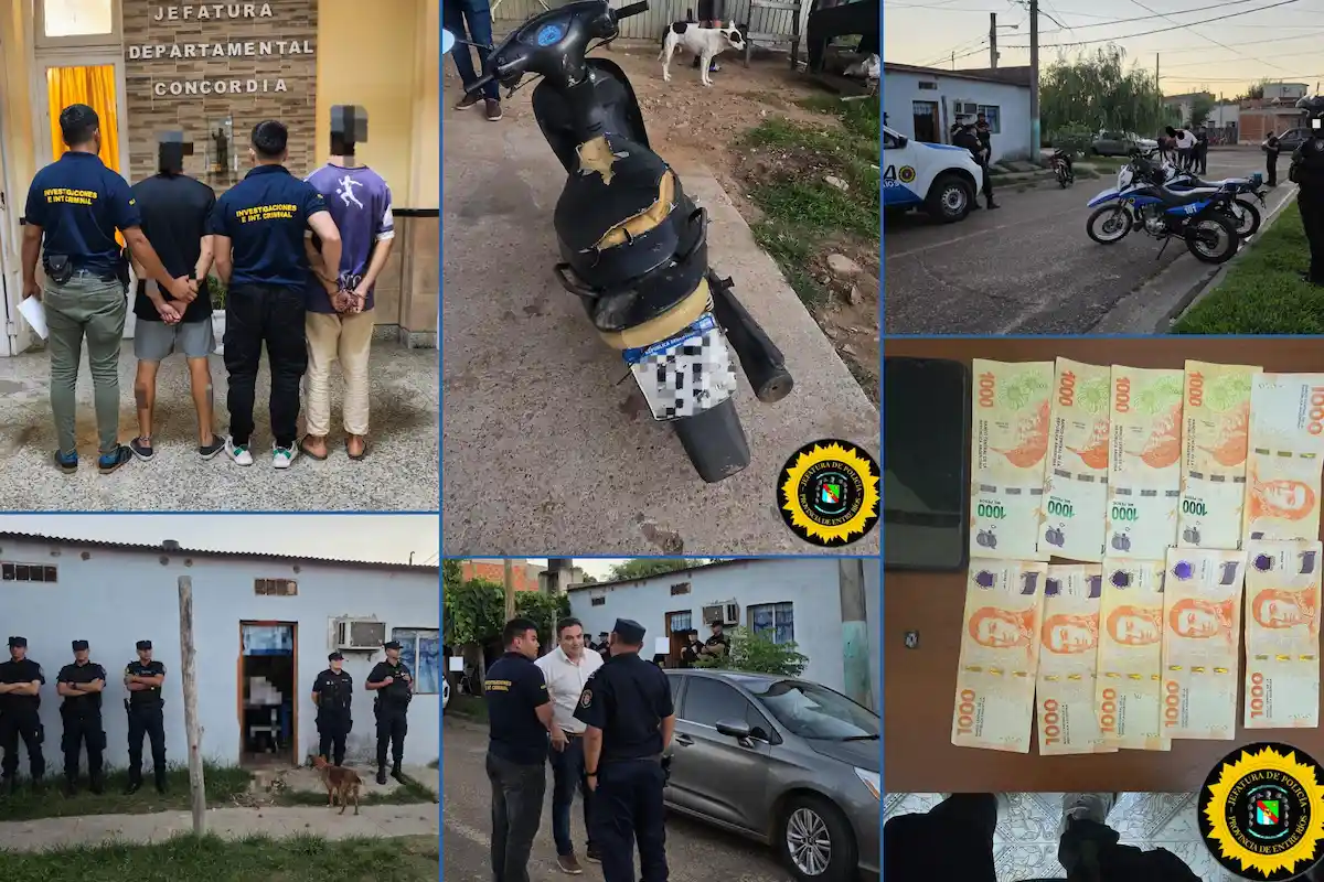 Robos y hurtos - allanamiento - detenidos - Concordia - Diario El Enfoque