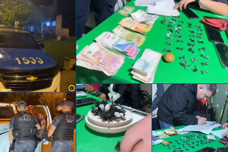 secuestro droga 3 detenidos