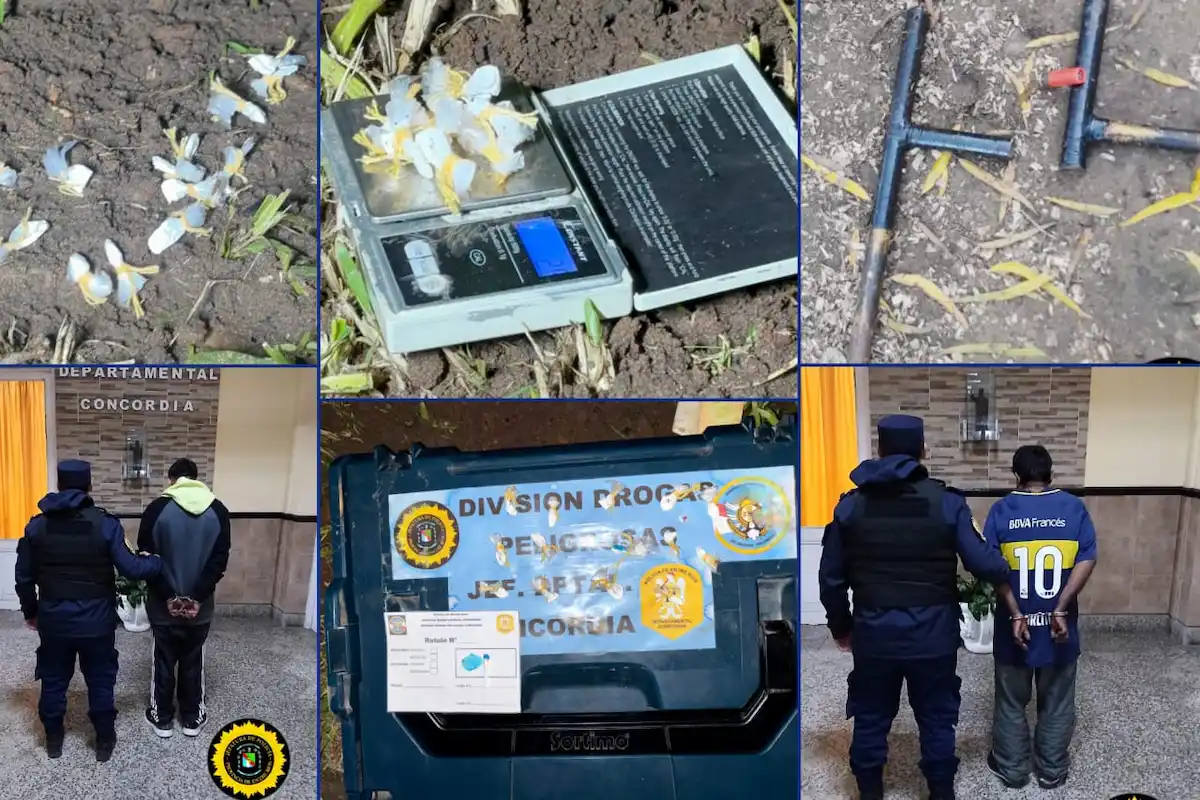 Operativo en Concordia dos detenidos con arma y cocaína - Diario El Enfoque